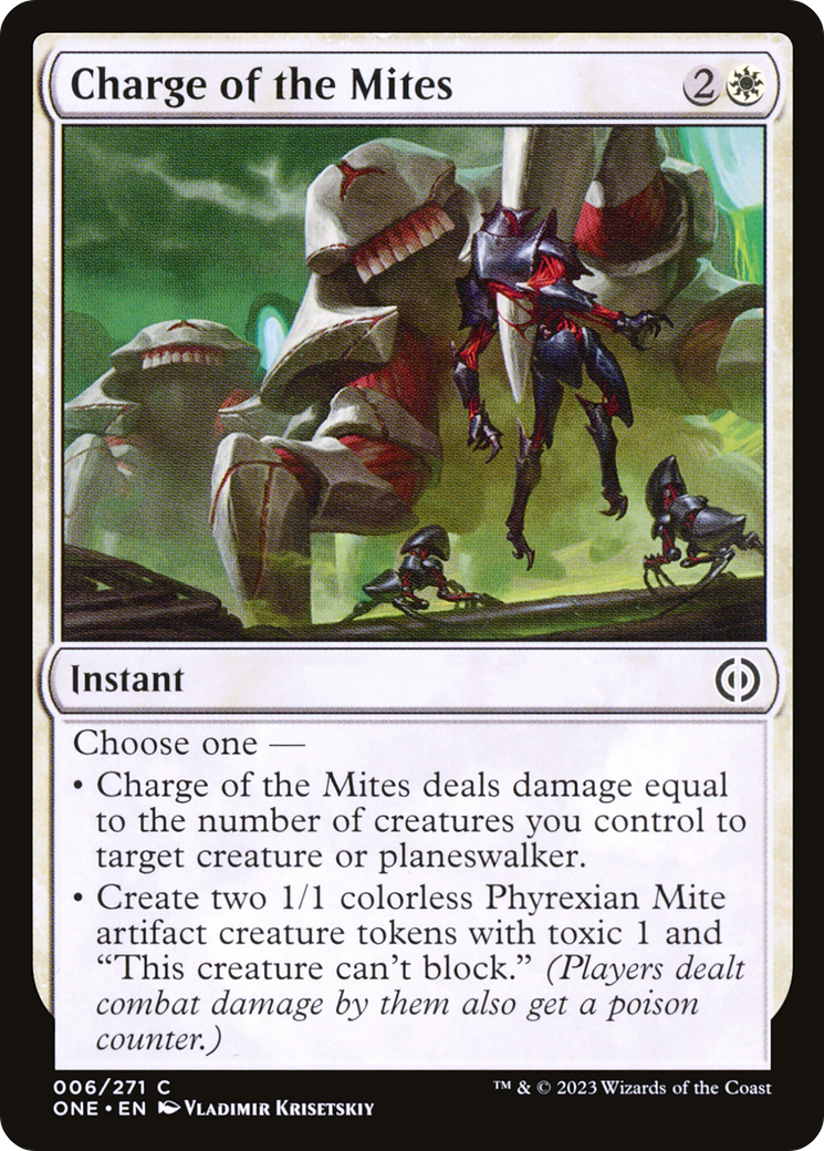 Charge of the Mites [Phyrexia: All Will Be One] | The Time Vault CA