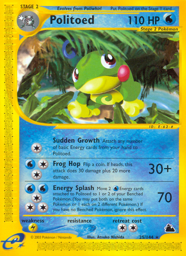 Politoed (25/144) [Skyridge] | The Time Vault CA