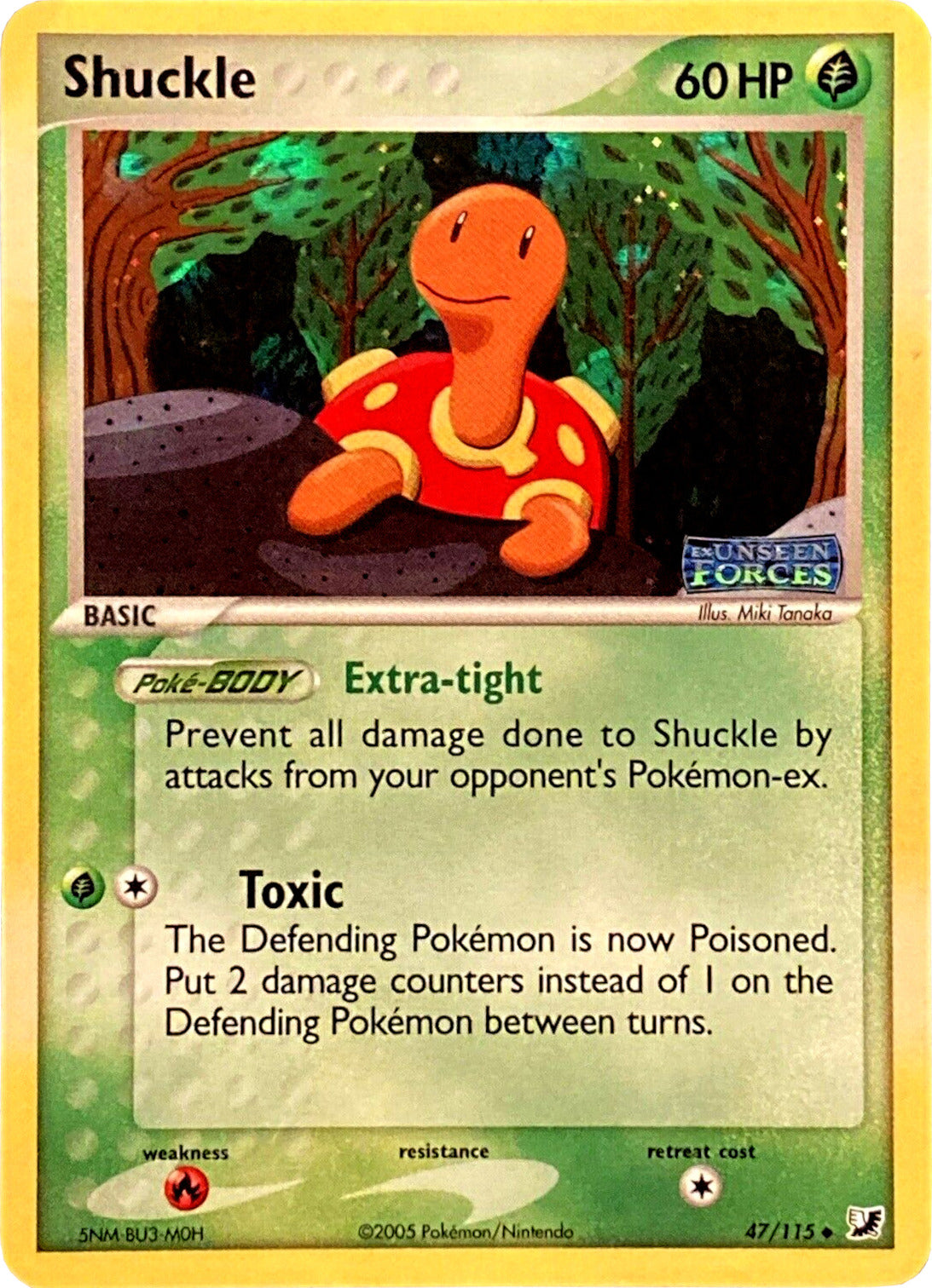Shuckle (47/115) (Stamped) [EX: Unseen Forces] | The Time Vault CA