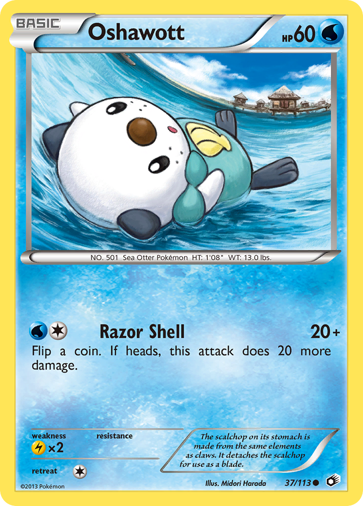 Oshawott (37/113) [Black & White: Legendary Treasures] | The Time Vault CA