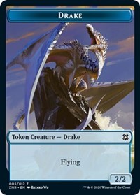 Drake // Insect Double-sided Token [Zendikar Rising Tokens] | The Time Vault CA