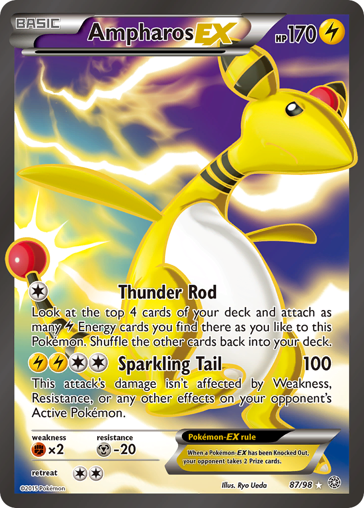 Ampharos EX (87/98) [XY: Ancient Origins] | The Time Vault CA