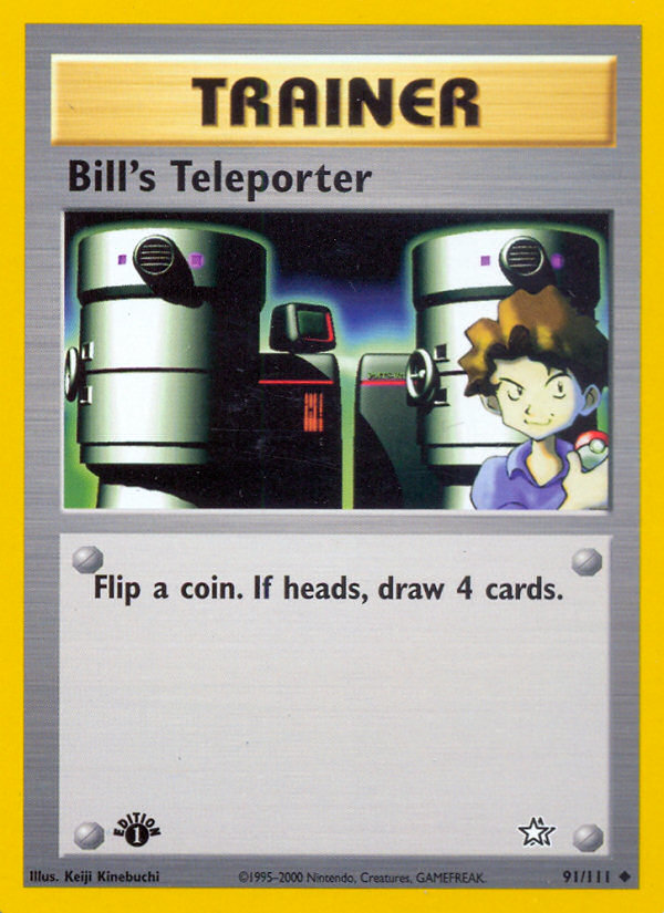 Bill's Teleporter (91/111) [Neo Genesis 1st Edition] | The Time Vault CA