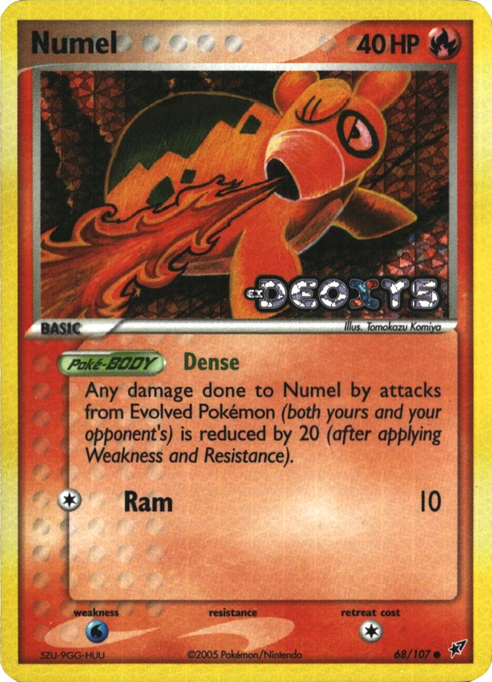 Numel (68/107) (Stamped) [EX: Deoxys] | The Time Vault CA