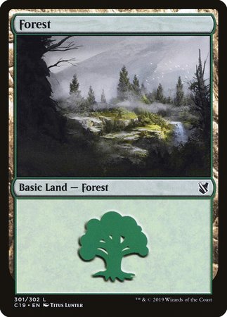 Forest (301) [Commander 2019] | The Time Vault CA