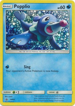 Popplio (SM03) (General Mills Promo) [Sun & Moon: Black Star Promos] | The Time Vault CA