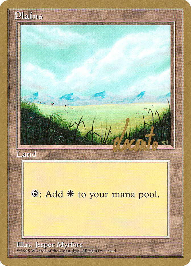 Plains (ml366) (Michael Loconto) [Pro Tour Collector Set] | The Time Vault CA