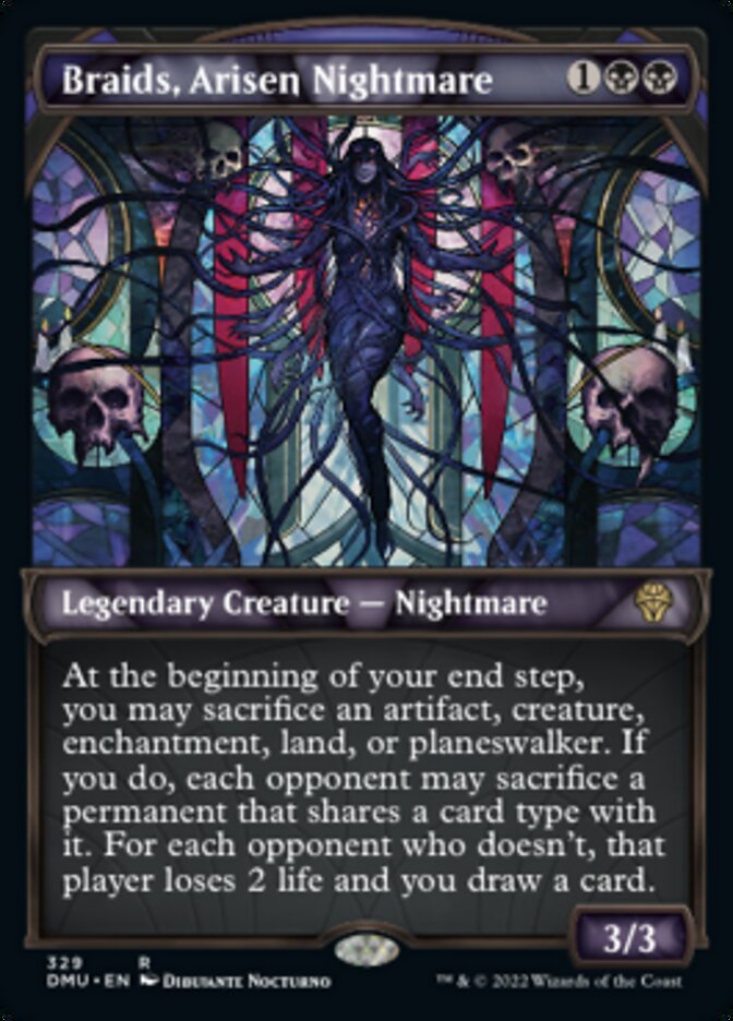 Braids, Arisen Nightmare (Showcase Textured) [Dominaria United] | The Time Vault CA