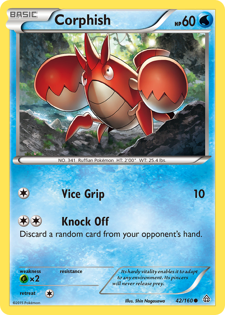 Corphish (42/160) [XY: Primal Clash] | The Time Vault CA