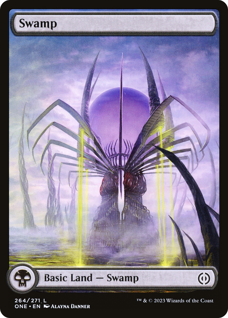 Swamp (264) (Full-Art) [Phyrexia: All Will Be One] | The Time Vault CA