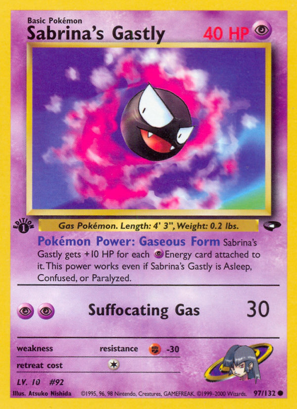 Sabrina's Gastly (97/132) [Gym Challenge 1st Edition] | The Time Vault CA