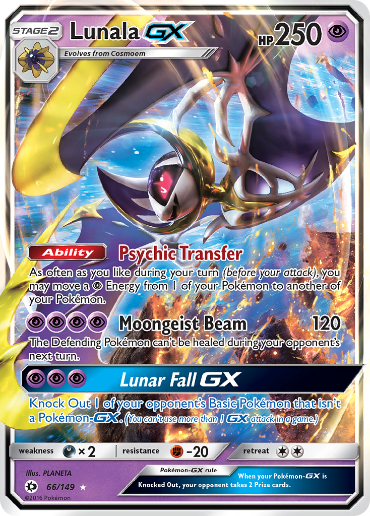 Lunala GX (66/149) [Sun & Moon: Base Set] | The Time Vault CA