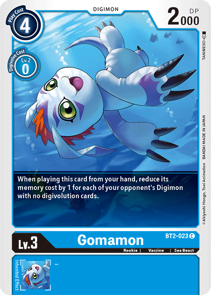 Gomamon [BT2-023] [Release Special Booster Ver.1.5] | The Time Vault CA