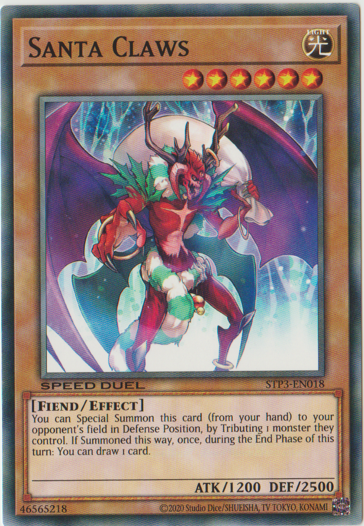 Santa Claws [STP3-EN018] Common | The Time Vault CA