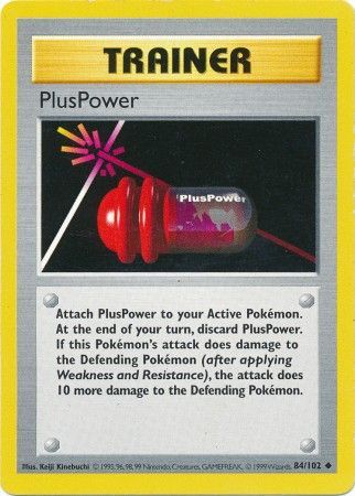 PlusPower (84/102) [Base Set Shadowless Unlimited] | The Time Vault CA