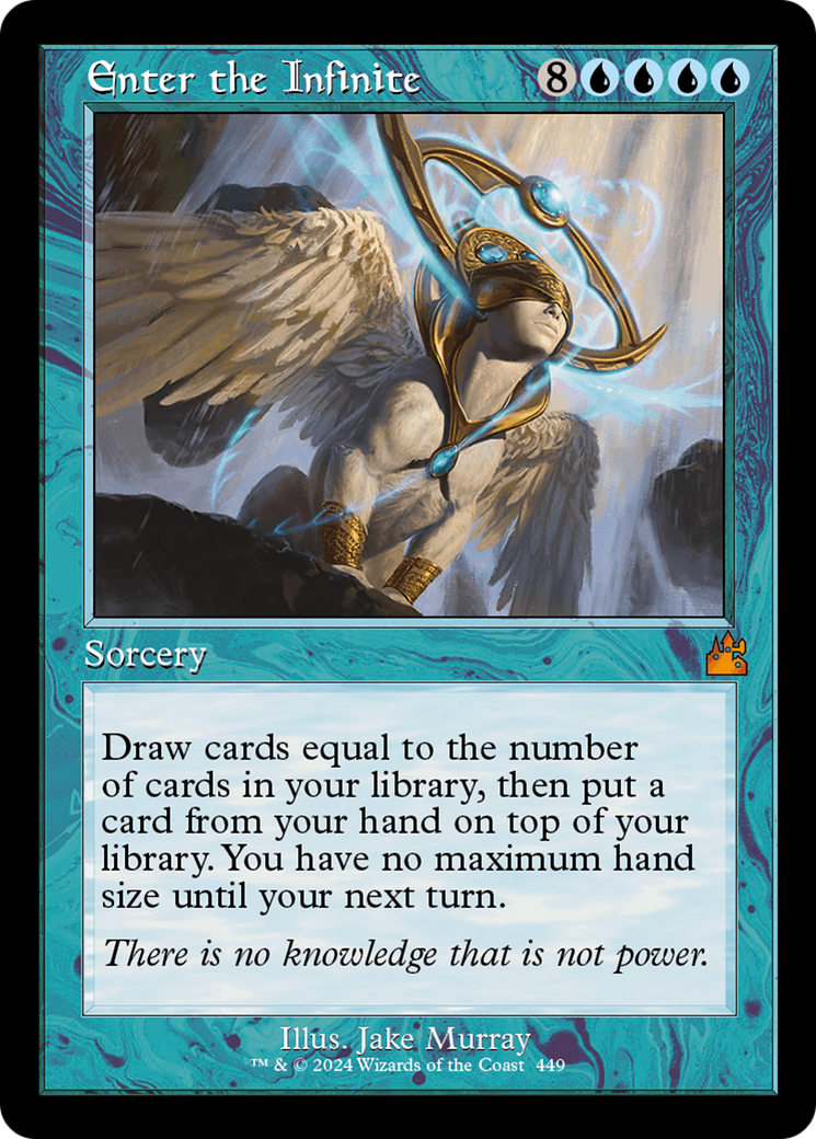 Enter the Infinite (Retro Frame) [Ravnica Remastered] | The Time Vault CA