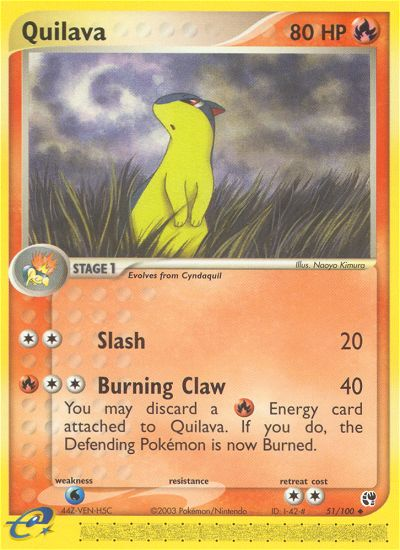 Quilava (51/100) [EX: Sandstorm] | The Time Vault CA