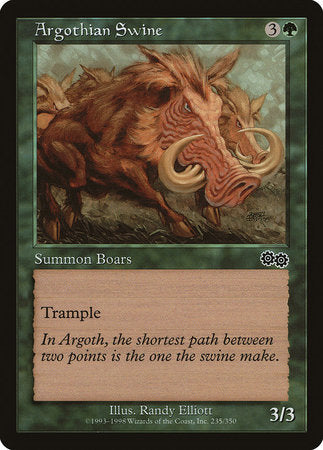 Argothian Swine [Urza's Saga] | The Time Vault CA