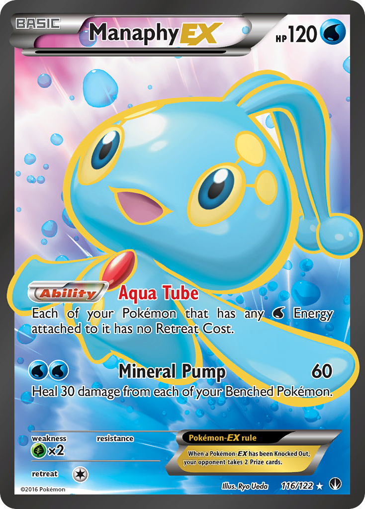 Manaphy EX (116/122) [XY: BREAKpoint] | The Time Vault CA