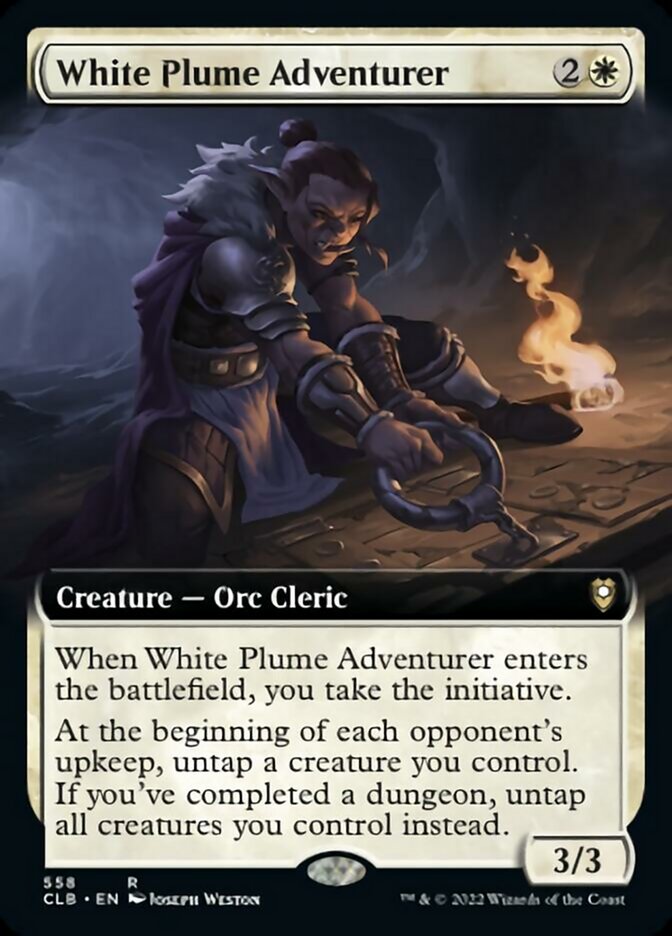 White Plume Adventurer (Extended Art) [Commander Legends: Battle for Baldur's Gate] | The Time Vault CA