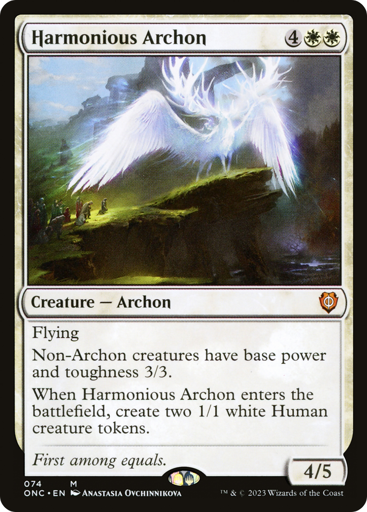 Harmonious Archon [Phyrexia: All Will Be One Commander] | The Time Vault CA
