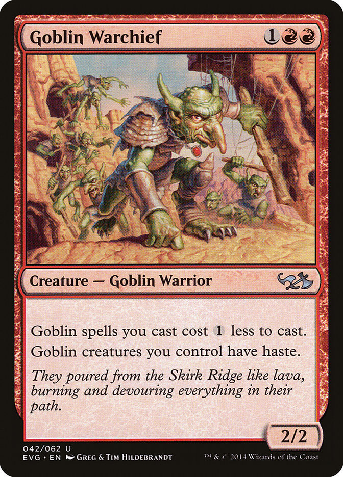 Goblin Warchief (Elves vs. Goblins) [Duel Decks Anthology] | The Time Vault CA