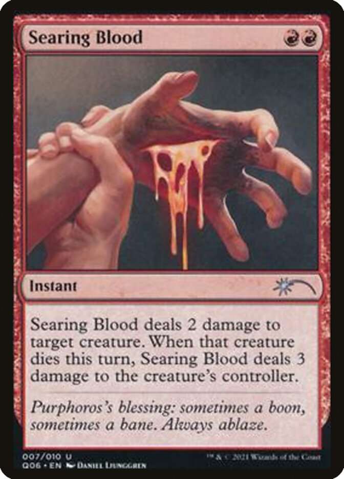 Searing Blood [Pioneer Challenger Decks 2021] | The Time Vault CA