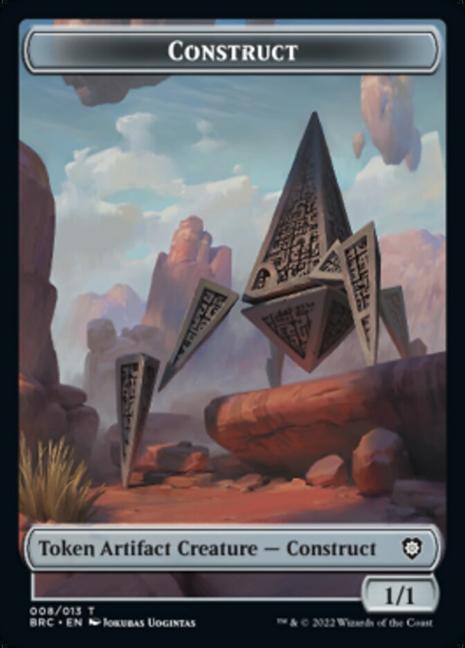 Construct (008) // Phyrexian Myr Double-Sided Token [The Brothers' War Commander Tokens] | The Time Vault CA