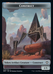 Construct (008) // Phyrexian Myr Double-Sided Token [The Brothers' War Commander Tokens] | The Time Vault CA