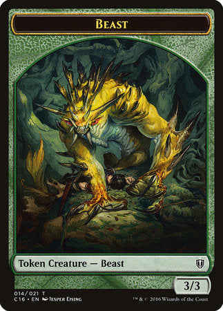 Beast // Ogre Double-sided Token [Commander 2016 Tokens] | The Time Vault CA