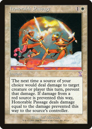 Honorable Passage [Time Spiral Timeshifted] | The Time Vault CA