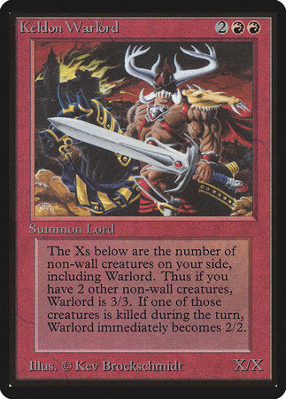 Keldon Warlord [Limited Edition Beta] | The Time Vault CA