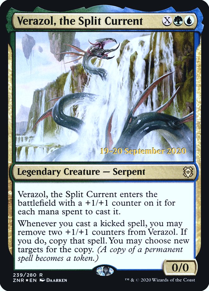 Verazol, the Split Current  [Zendikar Rising Prerelease Promos] | The Time Vault CA