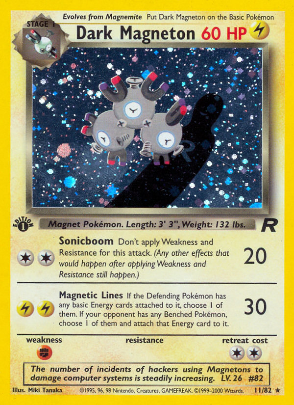 Dark Magneton (11/82) [Team Rocket 1st Edition] | The Time Vault CA