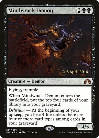 Mindwrack Demon [Shadows over Innistrad Promos] | The Time Vault CA