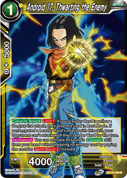 Android 17, Thwarting the Enemy (BT14-109) [Cross Spirits] | The Time Vault CA