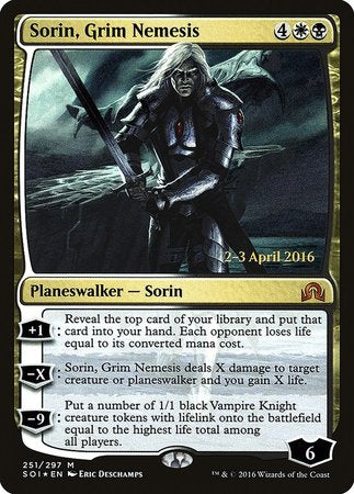 Sorin, Grim Nemesis [Shadows over Innistrad Promos] | The Time Vault CA