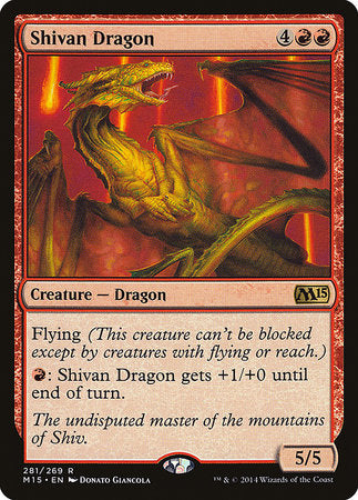 Shivan Dragon [Magic 2015] | The Time Vault CA
