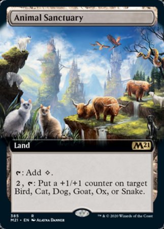 Animal Sanctuary (Extended Art) [Core Set 2021] | The Time Vault CA