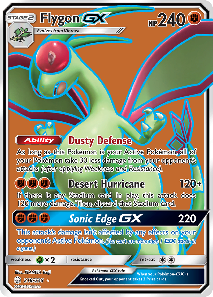 Flygon GX (218/236) [Sun & Moon: Cosmic Eclipse] | The Time Vault CA