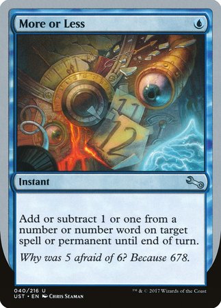 More or Less [Unstable] | The Time Vault CA