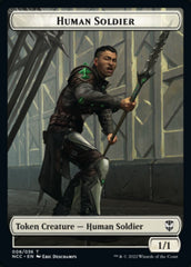 Eldrazi // Human Soldier Double-sided Token [Streets of New Capenna Commander Tokens] | The Time Vault CA