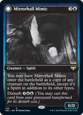 Mirrorhall Mimic // Ghastly Mimicry [Innistrad: Double Feature] | The Time Vault CA