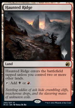 Haunted Ridge (Promo Pack) [Innistrad: Midnight Hunt Promos] | The Time Vault CA