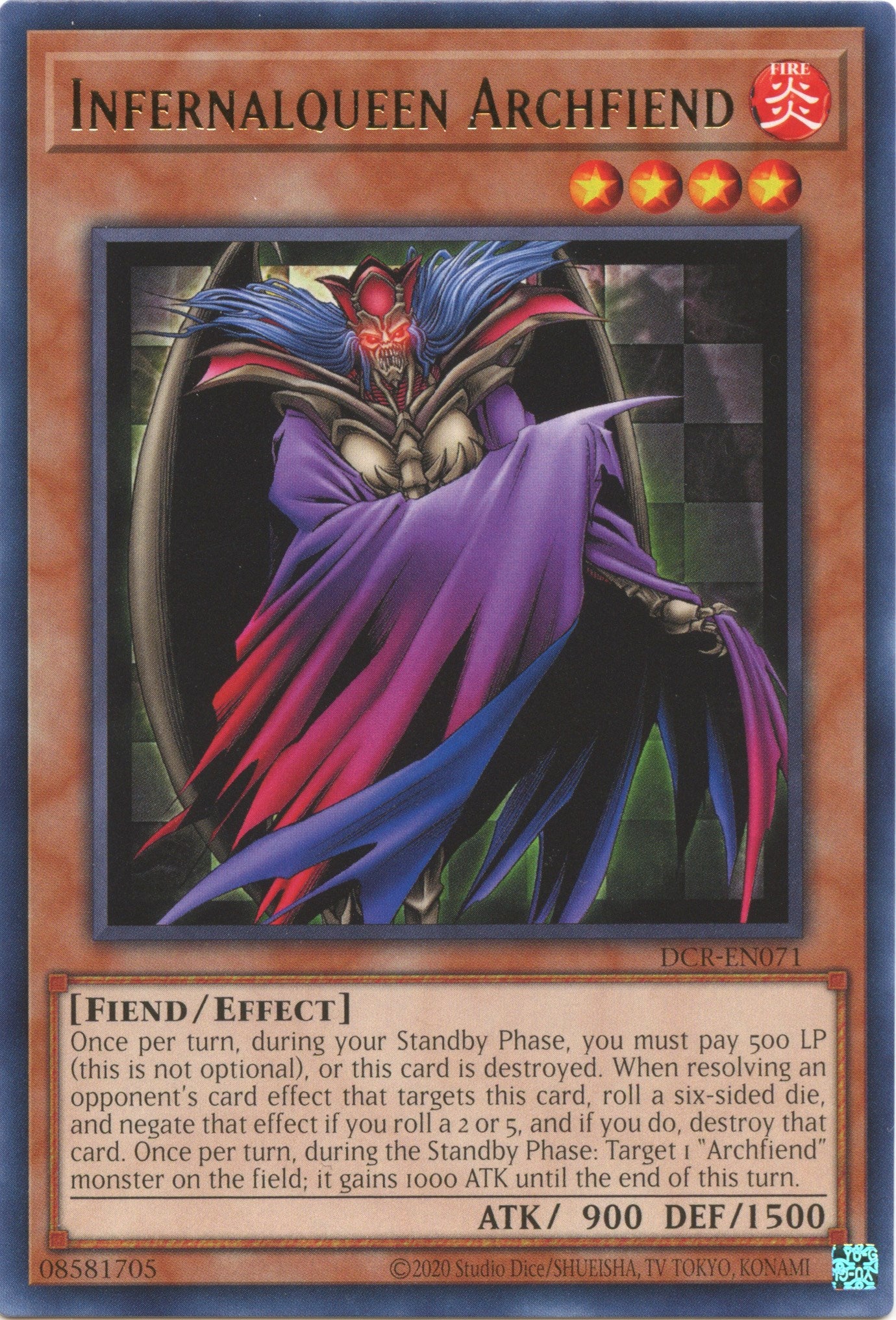 Infernalqueen Archfiend (25th Anniversary) [DCR-EN071] Rare | The Time Vault CA