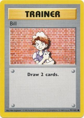 Bill (91/102) [Base Set Shadowless Unlimited] | The Time Vault CA