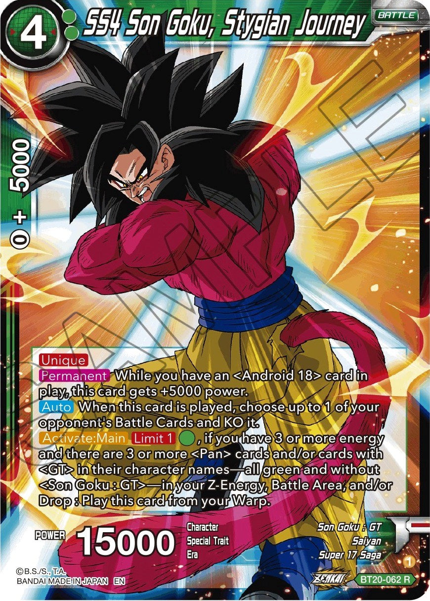 SS4 Son Goku, Stygian Journey (BT20-062) [Power Absorbed] | The Time Vault CA
