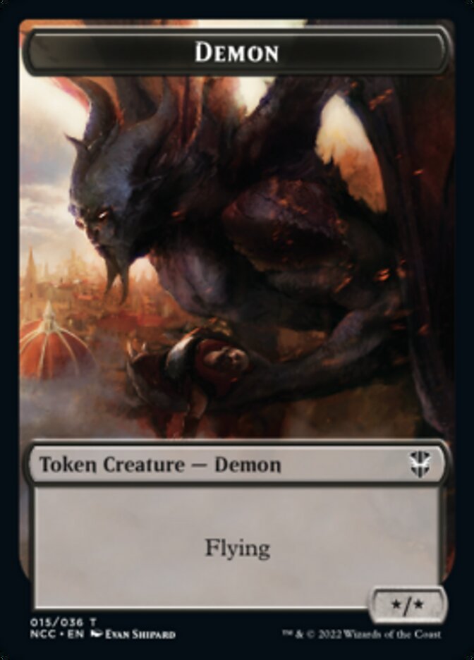 Demon // Copy Double-sided Token [Streets of New Capenna Commander Tokens] | The Time Vault CA