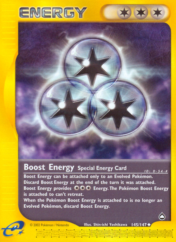 Boost Energy (145/147) [Aquapolis] | The Time Vault CA