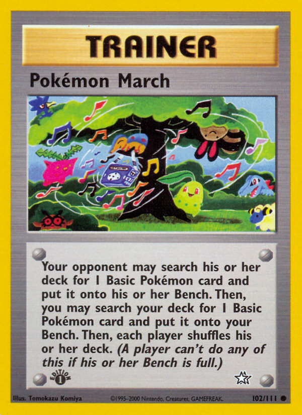 Pokemon March (102/111) [Neo Genesis 1st Edition] | The Time Vault CA